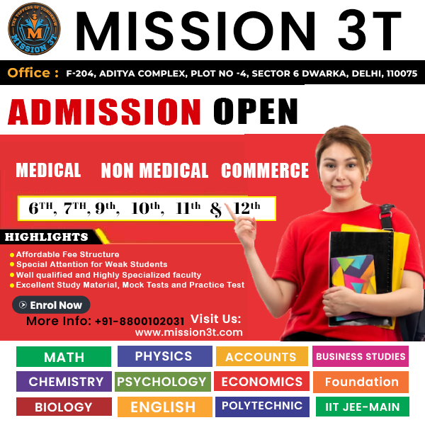 Best coaching in Dwarka Sector 6 Delhi.